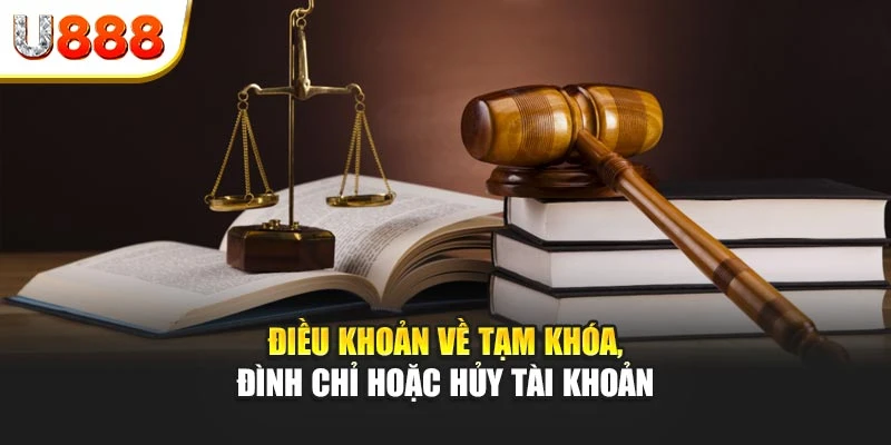 Điều khoản về tạm khóa, đình chỉ hoặc hủy tài khoản